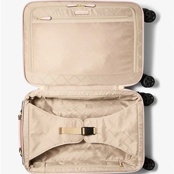 NWT MK Light Pink Signature Logo Travel Carry On Suitcase, 12.75”X 18.75” X 7.5”